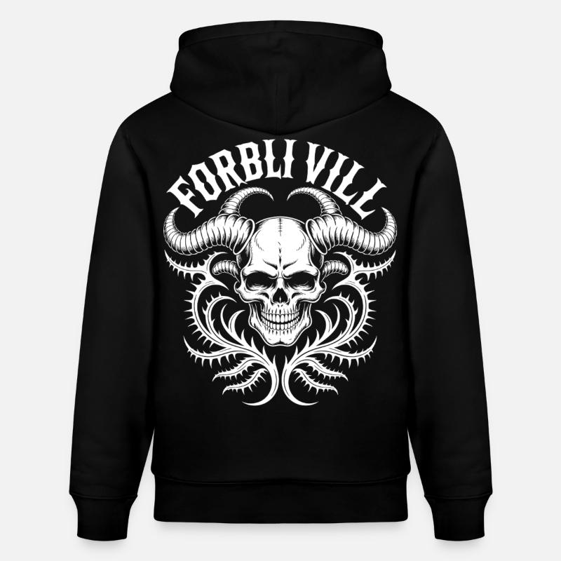 Gorblin Villa Schädel - Stanley/Stella Unisex Bio-Hoodie CRUISER  - Schwarz