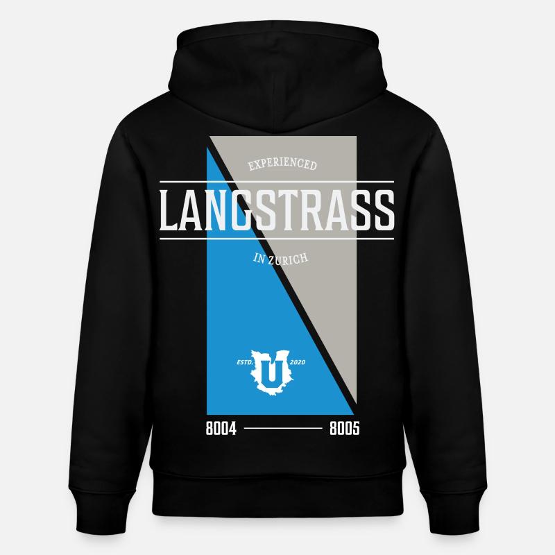 Édition Langstrass - Sweat à capuche bio CRUISER Stanley/Stella Unisexe - noir