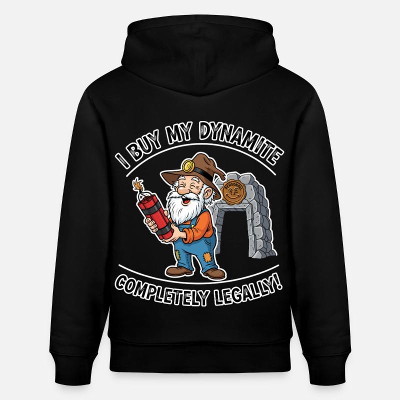 Dynamit-Miner ! - Stanley/Stella Unisex Bio-Hoodie CRUISER  - Schwarz