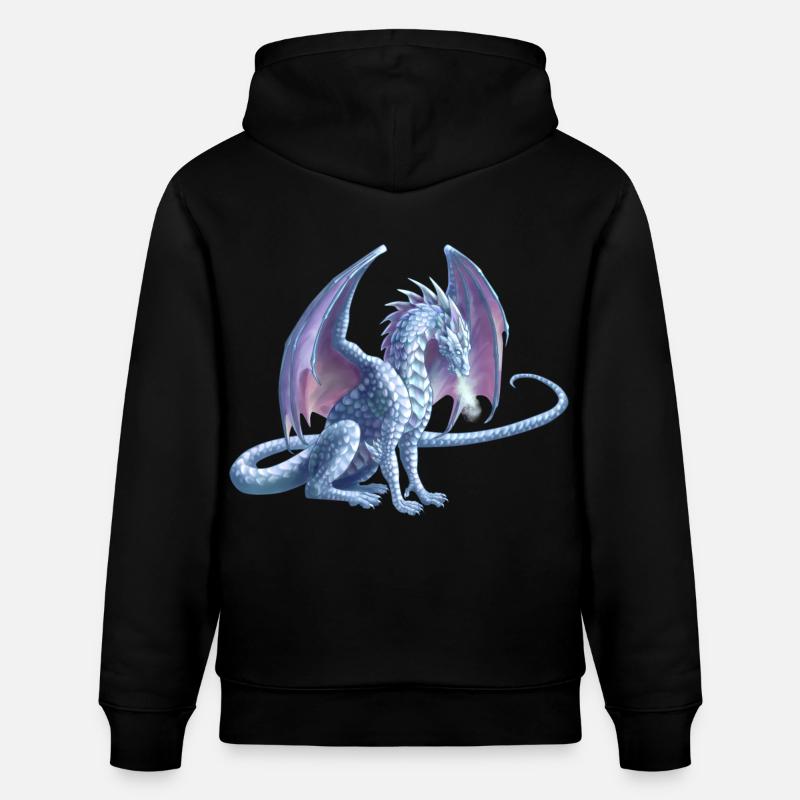 Eisdrache - Stanley/Stella Unisex Bio-Hoodie CRUISER  - Schwarz