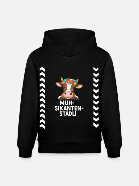 Müh-Sikanten-Stadl - Sweat à capuche bio CRUISER Stanley/Stella Unisexe - noir