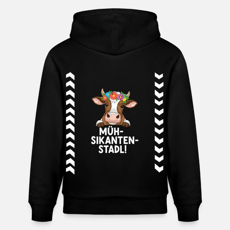 Müh-Sikanten-Stadl - Sweat à capuche bio CRUISER Stanley/Stella Unisexe - noir