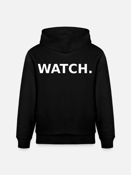 REGARDE. - Sweat à capuche bio CRUISER Stanley/Stella Unisexe - noir