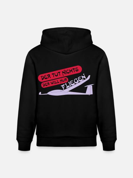 nur fliegen - Stanley/Stella Unisex Bio-Hoodie CRUISER - Schwarz