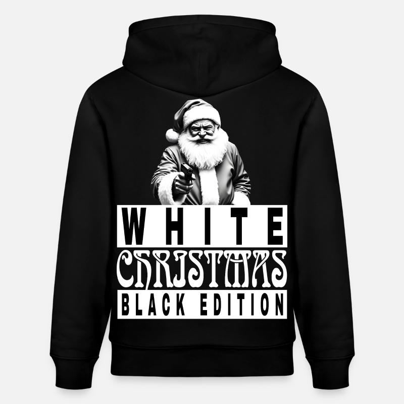 Blanc Noël Noir Edition - Sweat à capuche bio CRUISER Stanley/Stella Unisexe - noir