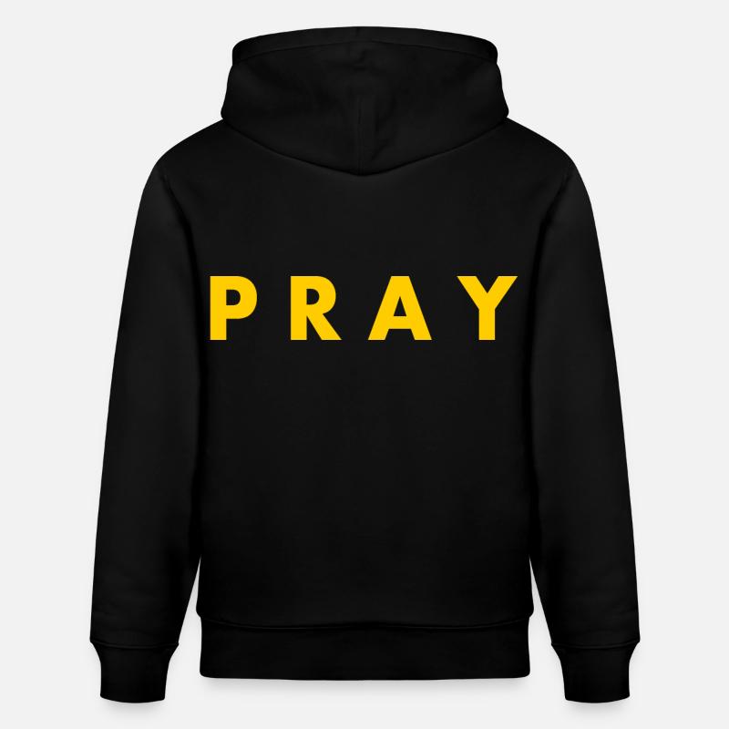 Pray - Sweat à capuche bio CRUISER Stanley/Stella Unisexe - noir