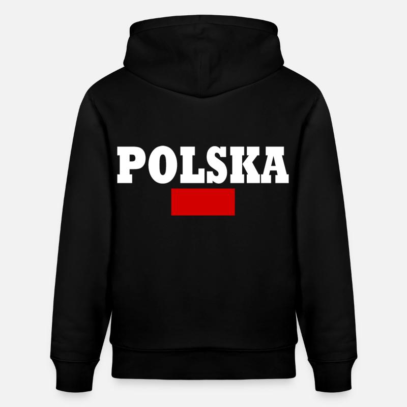 Pologne - Sweat à capuche bio CRUISER Stanley/Stella Unisexe - noir