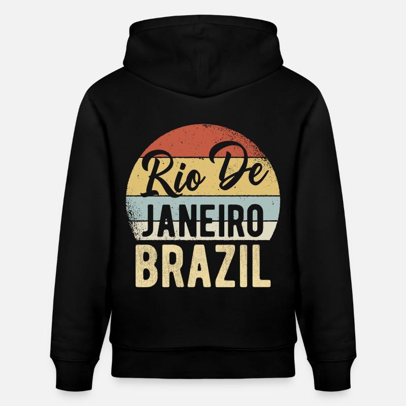 Rio Brésil - Sweat à capuche bio CRUISER Stanley/Stella Unisexe - noir