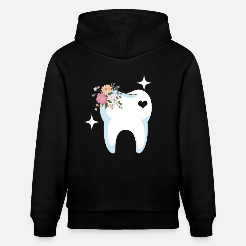 Dentiste cadeau de dent - Sweat à capuche bio CRUISER Stanley/Stella Unisexe - noir