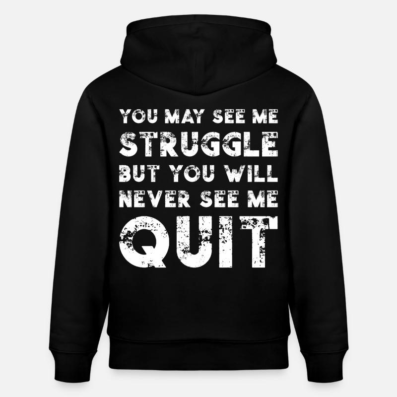 Motivation Citation - Sweat à capuche bio CRUISER Stanley/Stella Unisexe - noir