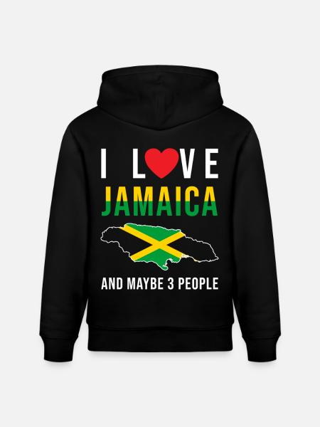 Jamaïque j'aime la Jamaïque - Sweat à capuche bio CRUISER Stanley/Stella Unisexe - noir
