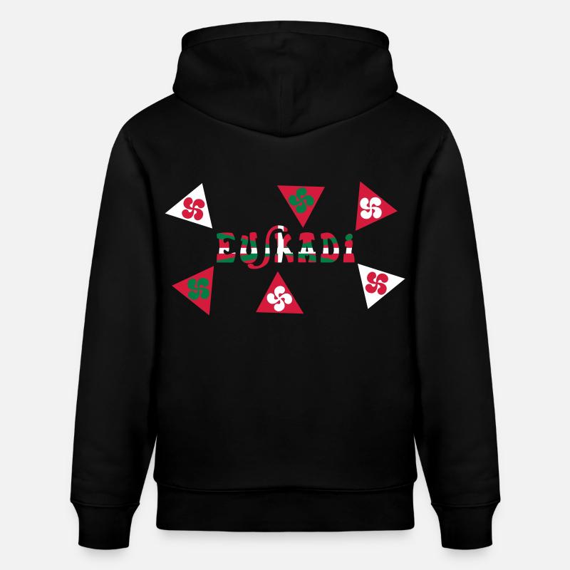 Euskadi Pays Basque - Sweat à capuche bio CRUISER Stanley/Stella Unisexe - noir