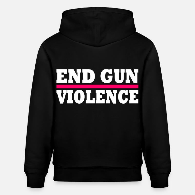 End gun violence - Sweat à capuche bio CRUISER Stanley/Stella Unisexe - noir