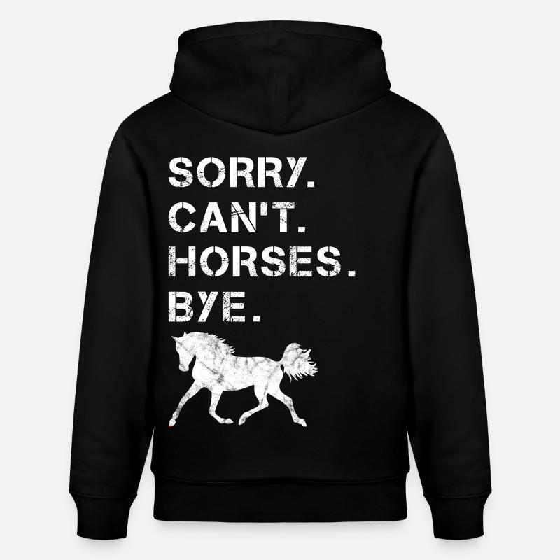 Drôle de cheval cavalière - Sweat à capuche bio CRUISER Stanley/Stella Unisexe - noir