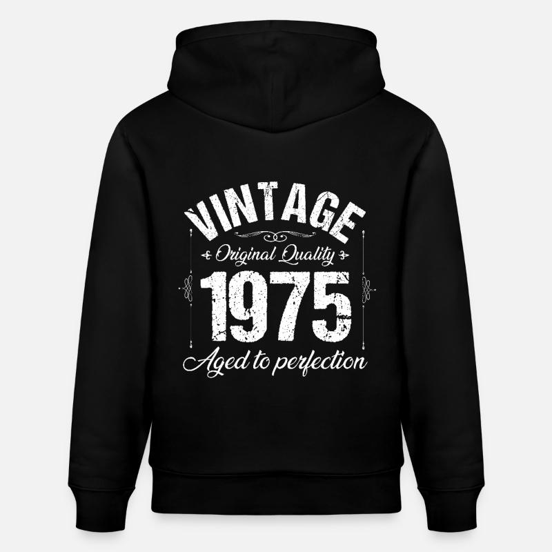 Anniversaire de 1975 - Sweat à capuche bio CRUISER Stanley/Stella Unisexe - noir