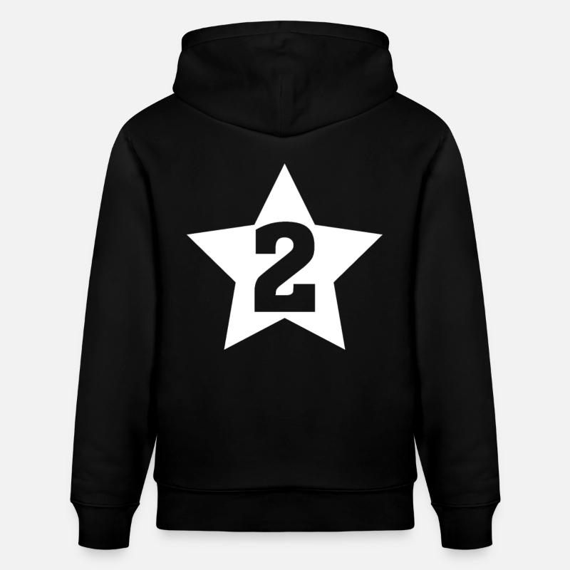 Étoile 2 - Sweat à capuche bio CRUISER Stanley/Stella Unisexe - noir