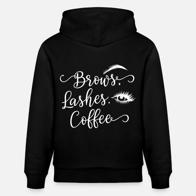Brows Lashes Coffee - Stanley/Stella Unisex Bio-Hoodie CRUISER  - Schwarz