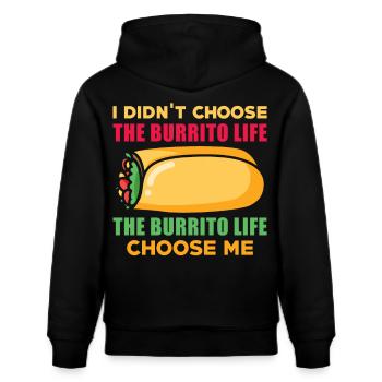 burrito - Stanley/Stella CRUISER Unisex Organic Hoodie - black - Back - Alina (178cm)
