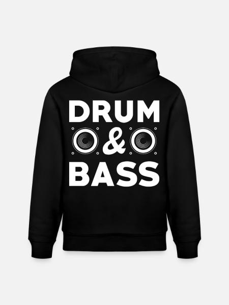 Drum Bass - Stanley/Stella CRUISER Unisex Organic Hoodie - black