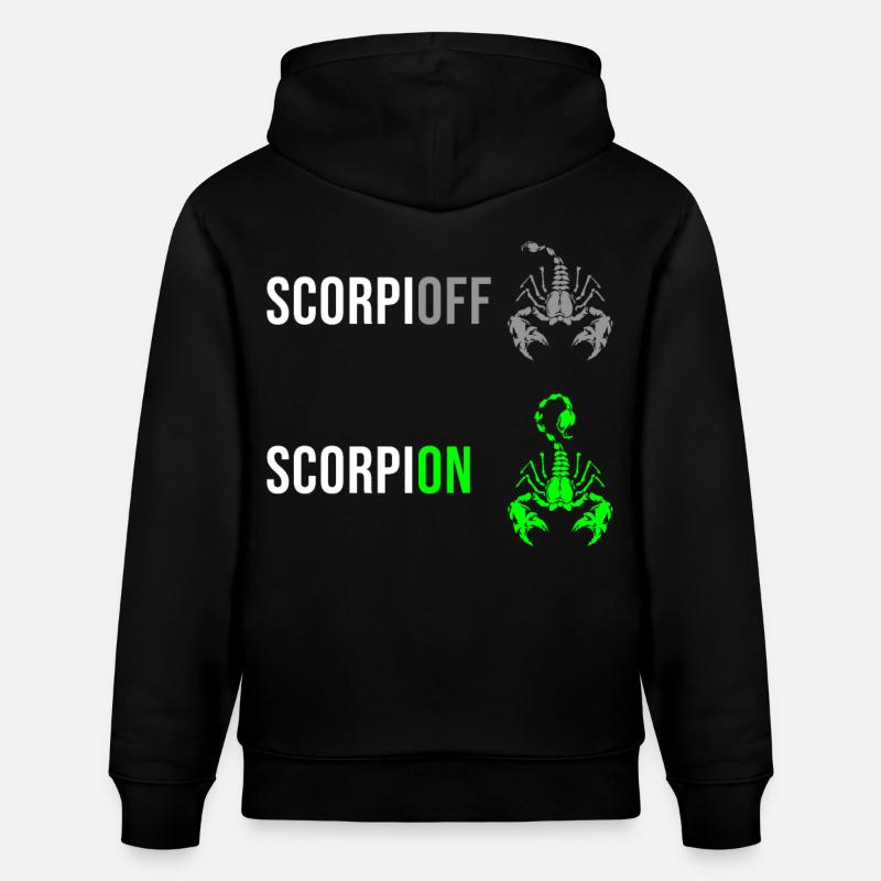 Scorpion drôle - Sweat à capuche bio CRUISER Stanley/Stella Unisexe - noir