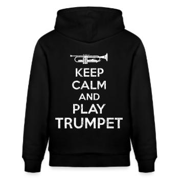 Trompeter - Stanley/Stella Unisex Bio-Hoodie CRUISER  - Schwarz - Hinten - Alina (178cm)