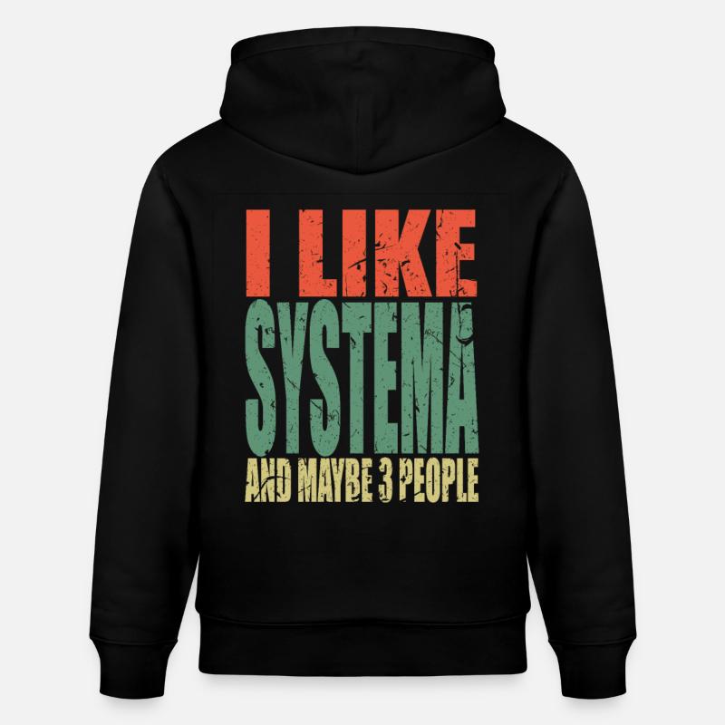 Systema disant drôle - Sweat à capuche bio CRUISER Stanley/Stella Unisexe - noir