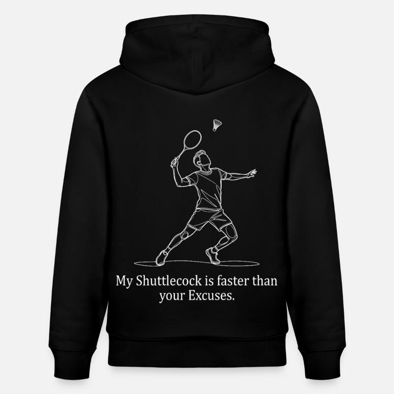 Plus rapide que les excuses - Sweat à capuche bio CRUISER Stanley/Stella Unisexe - noir