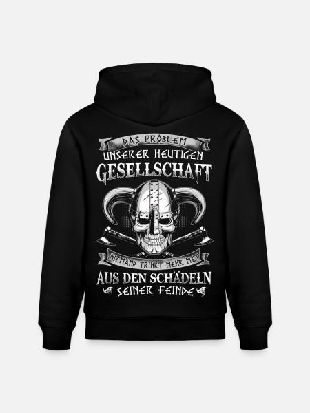 Problem der Gesellschaft - Stanley/Stella Unisex Bio-Hoodie CRUISER  - Schwarz