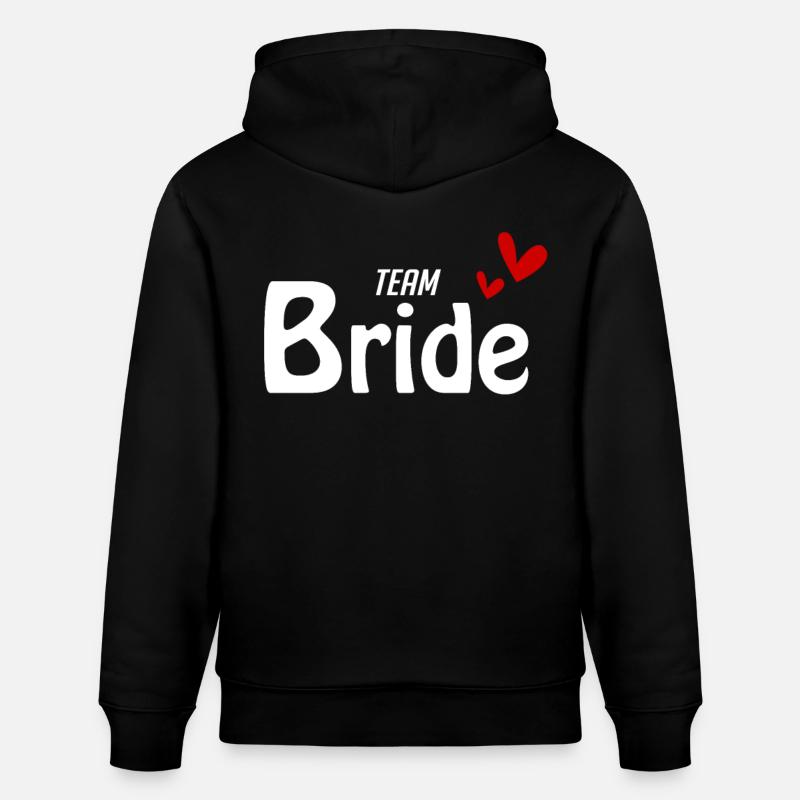 Team Bride - Stanley/Stella Unisex Bio-Hoodie CRUISER  - Schwarz