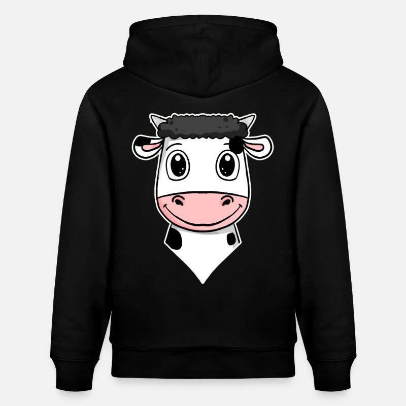 Vache - Sweat à capuche bio CRUISER Stanley/Stella Unisexe - noir