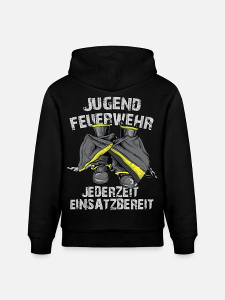 Jederzeit einsatzbereit - Stanley/Stella Unisex Bio-Hoodie CRUISER  - Schwarz