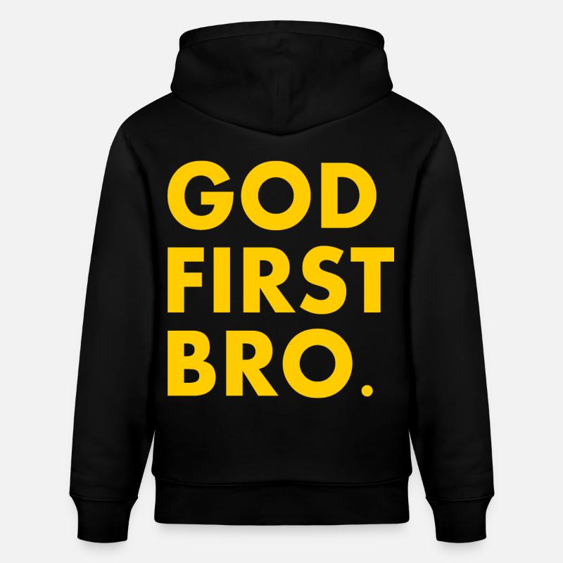 God first bro - Sweat à capuche bio CRUISER Stanley/Stella Unisexe - noir
