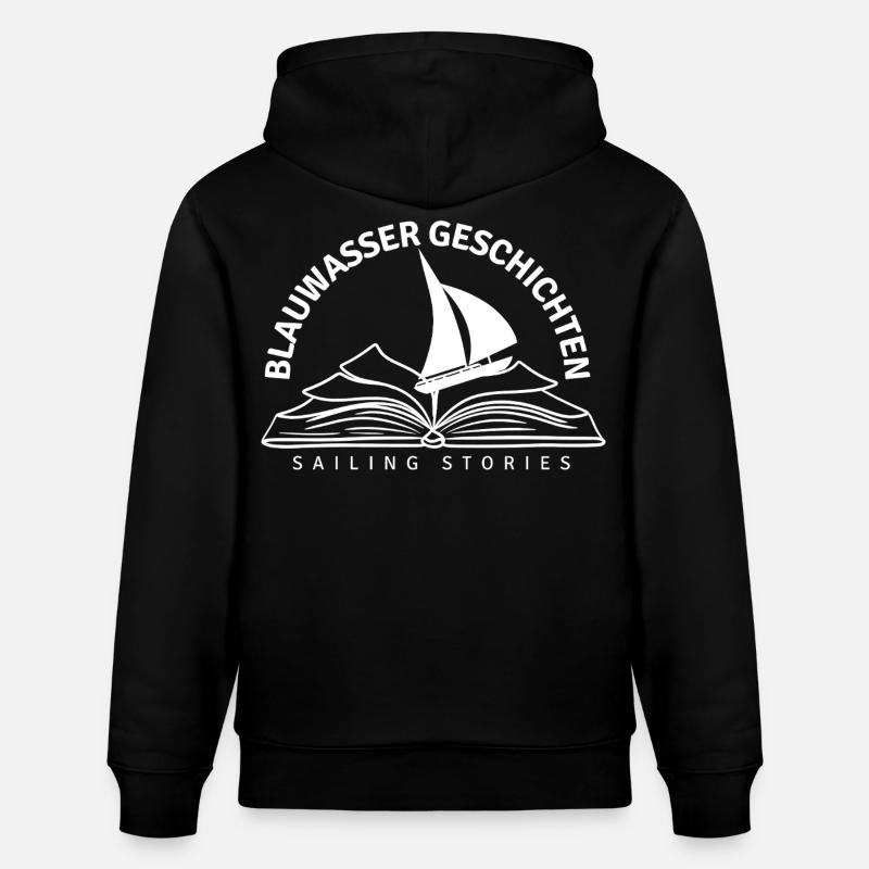 Blue Water Stories Logo - Sweat à capuche bio CRUISER Stanley/Stella Unisexe - noir