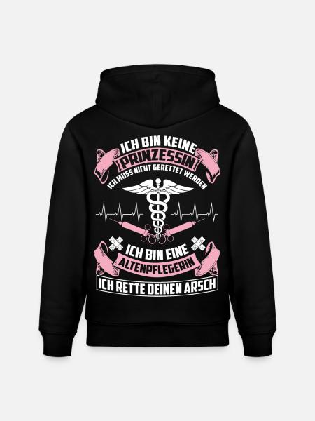 Altenpflegerin - maintenance - Stanley/Stella CRUISER Unisex Organic Hoodie - black