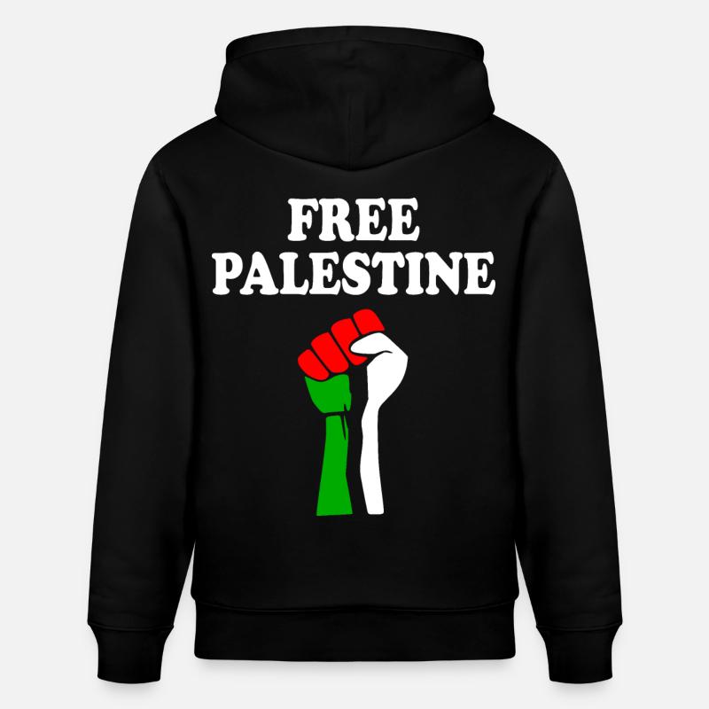Free palestine - Sweat à capuche bio CRUISER Stanley/Stella Unisexe - noir