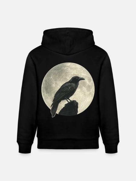 Raven - Stanley/Stella CRUISER Unisex Organic Hoodie - black