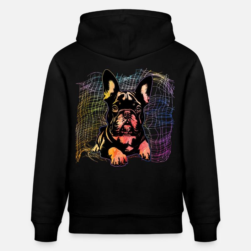 Bouledogue français - Sweat à capuche bio CRUISER Stanley/Stella Unisexe - noir