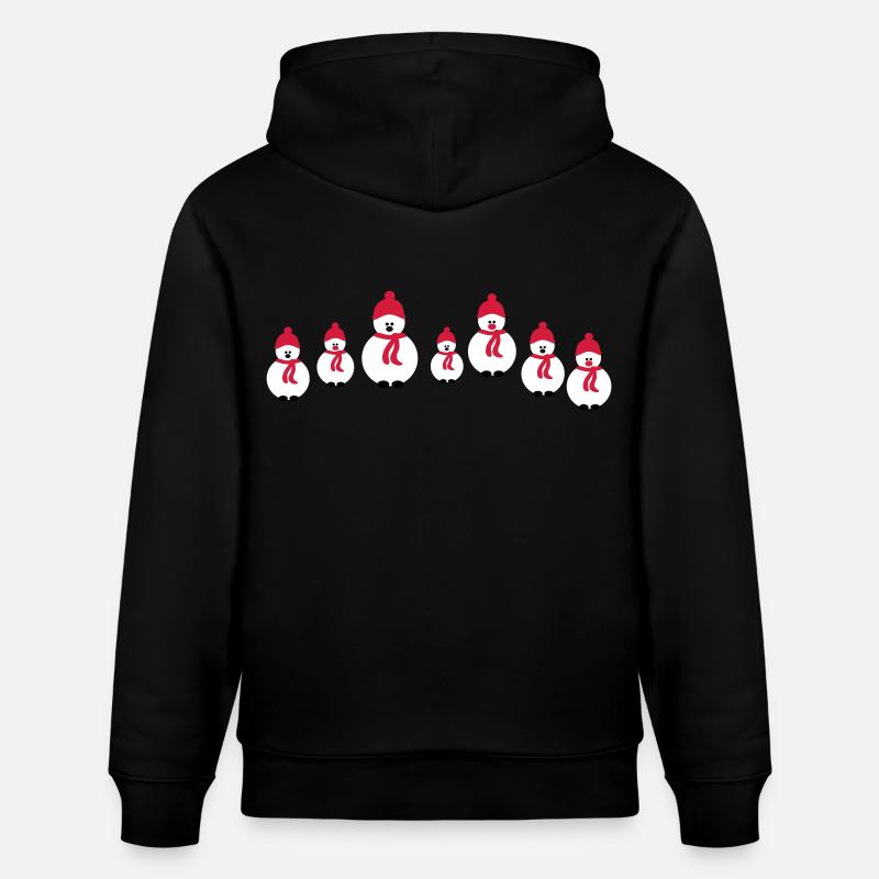 bonhomme de neige équipage - Sweat à capuche bio CRUISER Stanley/Stella Unisexe - noir
