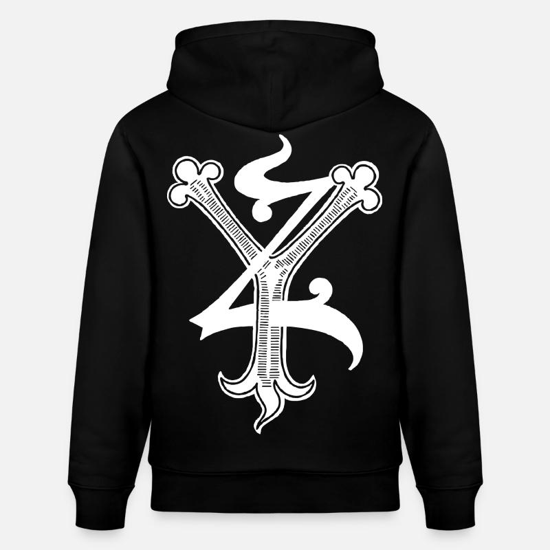 Lettres YZ Rapp art - Sweat à capuche bio CRUISER Stanley/Stella Unisexe - noir