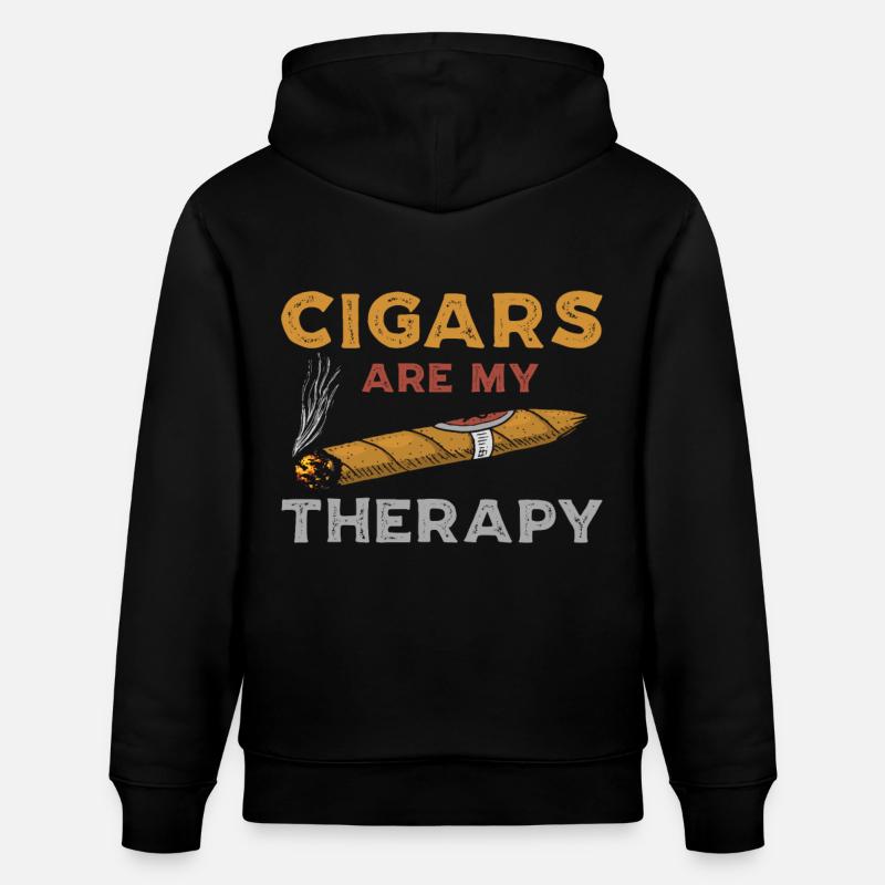 Zigarren Geschenk - Stanley/Stella Unisex Bio-Hoodie CRUISER  - Schwarz