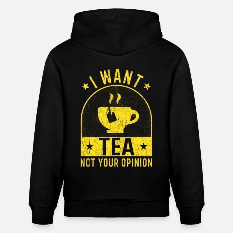 Teeliebhaber Tee Geschenke Tee Spruch - Stanley/Stella Unisex Bio-Hoodie CRUISER  - Schwarz