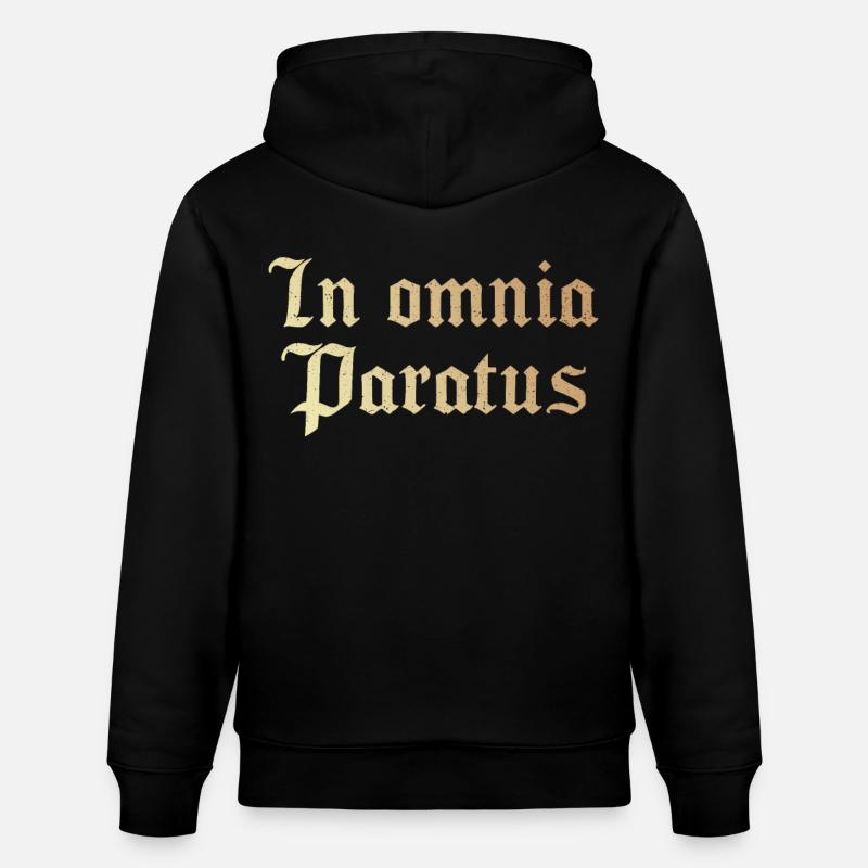 In omnia paratus - Sweat à capuche bio CRUISER Stanley/Stella Unisexe - noir