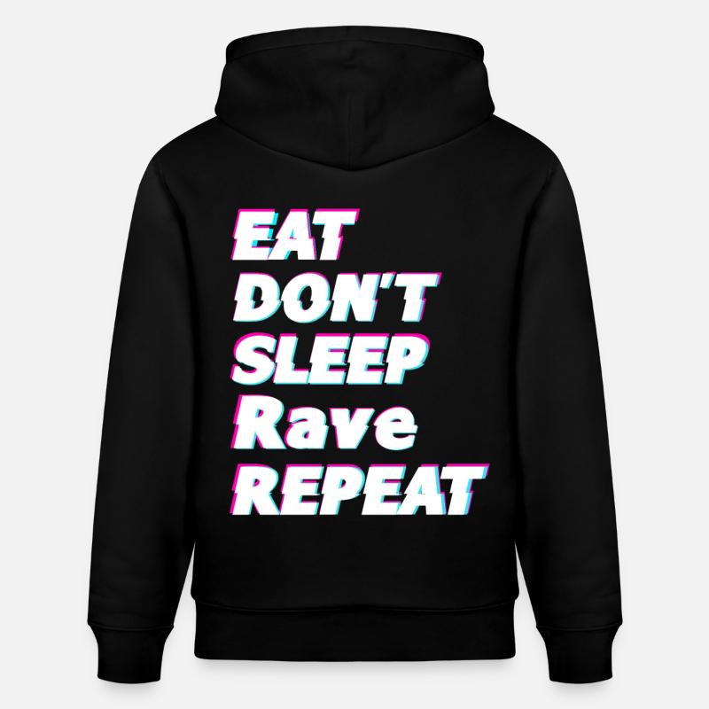 Raver Geschenkidee - Stanley/Stella Unisex Bio-Hoodie CRUISER  - Schwarz