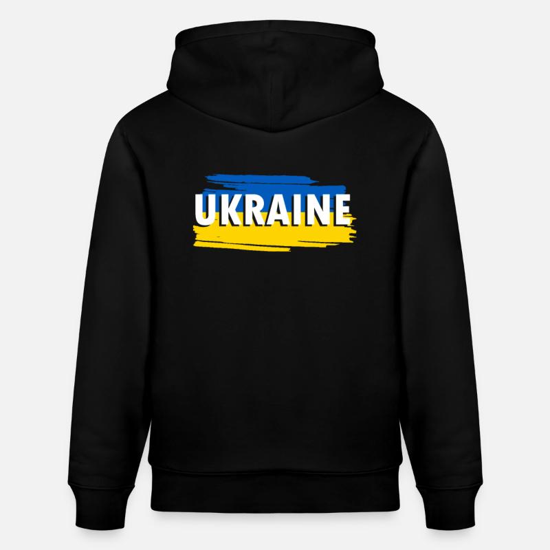 Drapeau de l’Ukraine - Sweat à capuche bio CRUISER Stanley/Stella Unisexe - noir