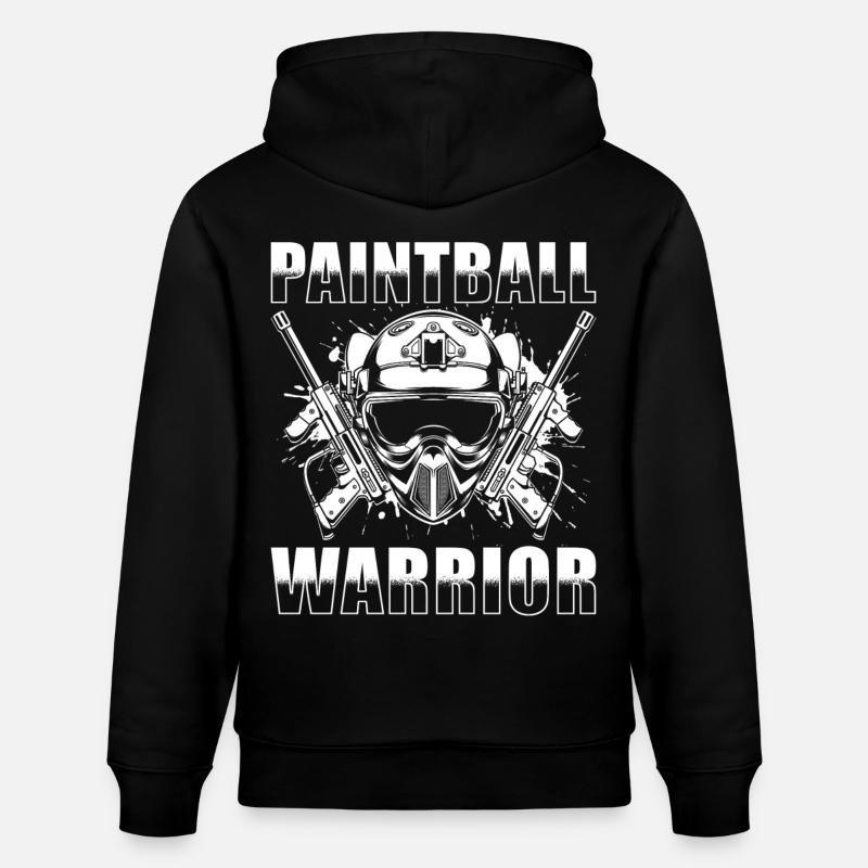 Paintball Krieger - Stanley/Stella Unisex Bio-Hoodie CRUISER  - Schwarz