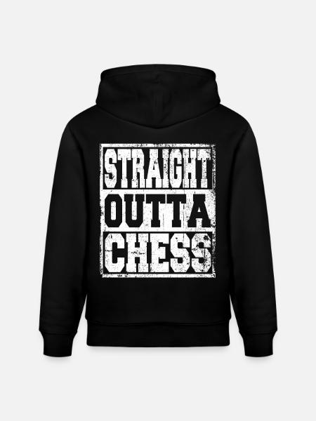 Chess saying funny - Stanley/Stella CRUISER Unisex Organic Hoodie - black