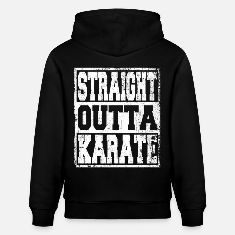 Karaté en disant drôle - Sweat à capuche bio CRUISER Stanley/Stella Unisexe - noir