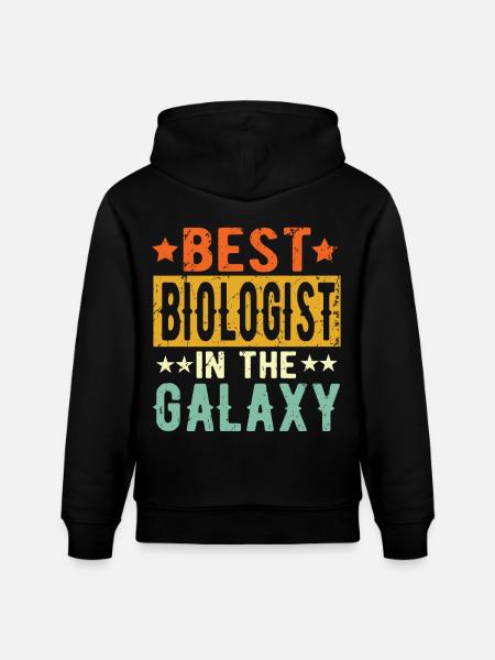 Best Biologist ever Biologist Gift - Stanley/Stella CRUISER Unisex Organic Hoodie - black