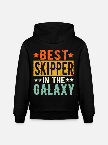 Best Skipper ever Skipper Gift - Stanley/Stella CRUISER Unisex Organic Hoodie - black