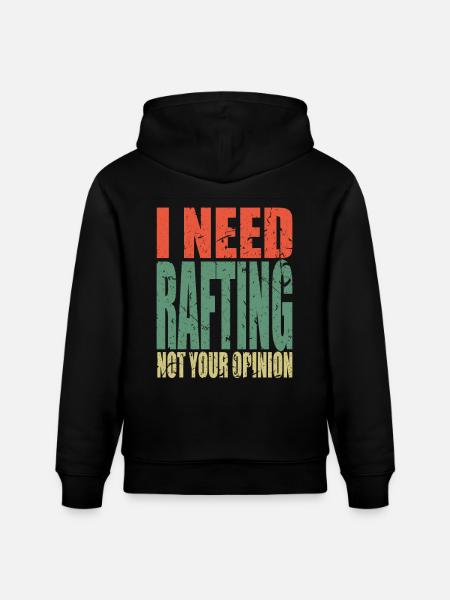 Rafting saying funny - Stanley/Stella CRUISER Unisex Organic Hoodie - black